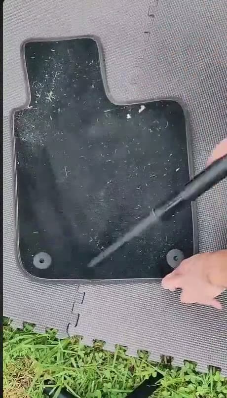 Car floor mat deep cleaning and stain removal service in Dubai by Al Haya