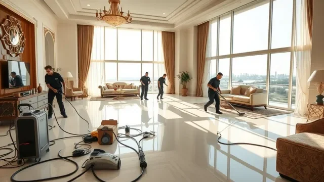 Professional Cleaning Services Dubai — Madinat Alhaya certified cleaning technicians UAE